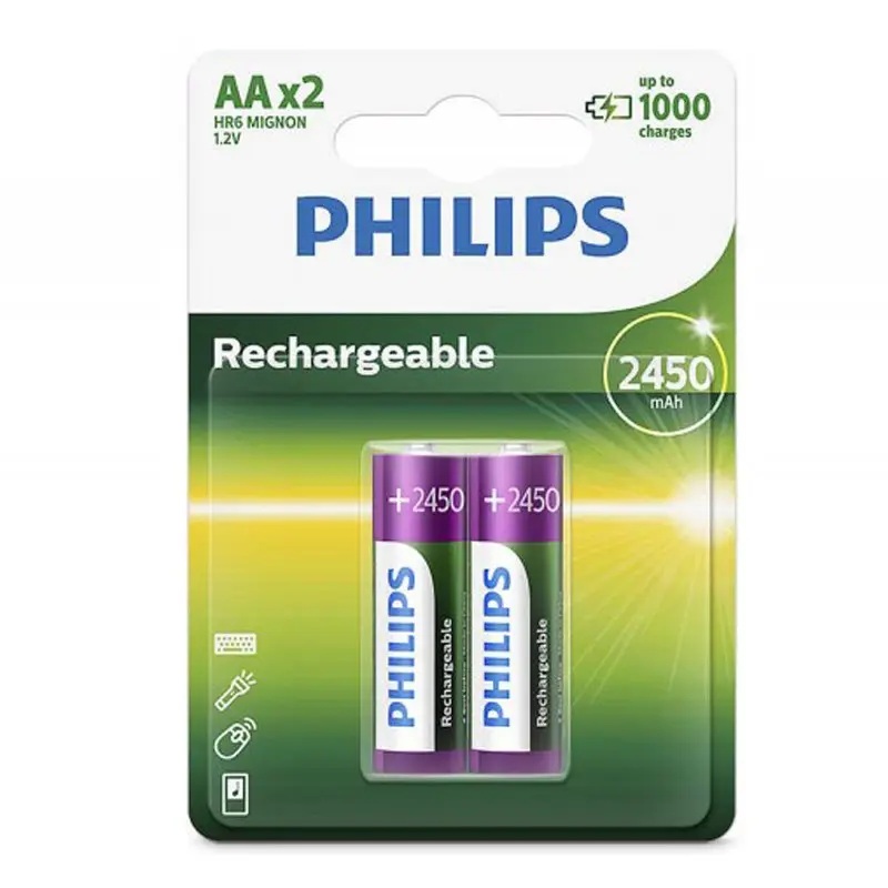Rechargeable Batteries AA 2450mAh